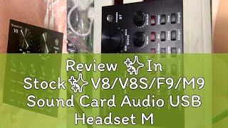 Review ✨In Stock✨V8V8SF9M9 Sound Card Audio USB Headset Microphone Webcast Live Sound Card 112 k [upl. by Rise]