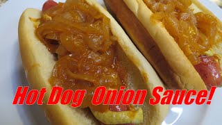 The greatest hot dog topping EVER Just like NYC Hot Dog Carts [upl. by Nihcas]