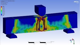 ANSYS Reinforced Concrete Beam RC BEAM  Explicit Dynamics [upl. by Siduhey]