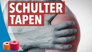 SCHULTER TAPEN ANLEITUNG  Kinesiology komplett Anleitung [upl. by Agnew676]