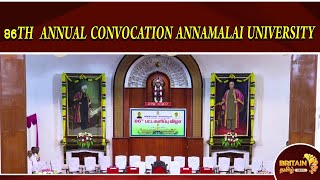 LIVE 86TH  ANNUAL CONVOCATION  ANNAMALAI UNIVERSITY [upl. by Llerod]