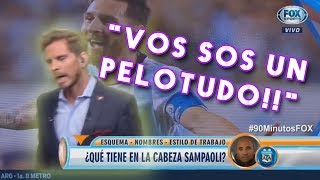 Vignolo insulta a Bulos por criticar a Messi y se va del estudio LO MEJOR DE 90 [upl. by Nicole]