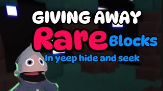 Giving away RARE blocks in Yeeps hide and seek [upl. by Fiel]