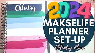 Makselife Planner SetUp  2024 Goals amp Word of the Year [upl. by Leonid416]