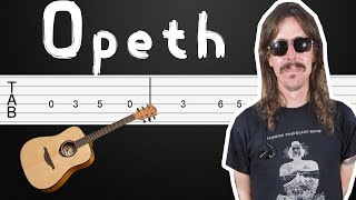 Benighted  Opeth Guitar Tabs Guitar Tutorial  Solo tab [upl. by Annala622]