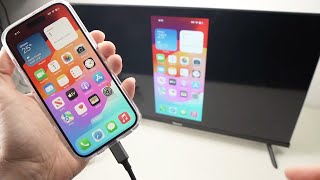 iPhone 15 Pro  Plus How to Connect to TV Using HDMI Cable [upl. by Debor282]