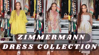 My Zimmermann Dress Collection  Trying Everything On  Spring 2024 zimmermann [upl. by Lara]