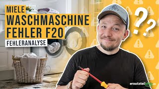 Miele Waschmaschine Fehler f20  Fehleranalyse [upl. by Tessy]