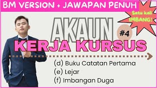 2024 SPM Akaun Kerja Kursus BM VersionPart4｜Buku catatan pertamaLejarImbangan Duga Jawapan Penuh [upl. by Sidran]