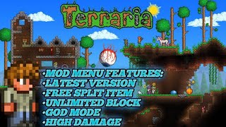 Terraria 14492 Mod menu Apk Android free download Latest version androed Mod menu terraria [upl. by Sanborne552]