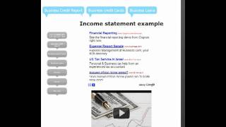 Income Statement Example [upl. by Basia]