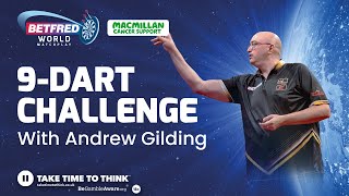 Andrew Gilding  9Dart Challenge for Macmillan Cancer Support [upl. by Nue502]