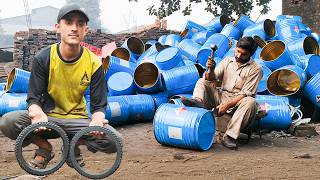 quotIncrediblequot Process Of Making Tricycle Tires From Scratch In A Local Factory [upl. by Adena]