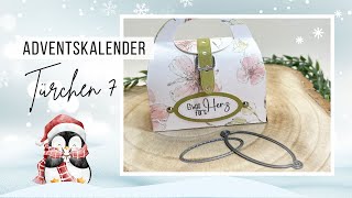 Adventskalender Tag 7  Stanzschblone OvalenSet  Tutorial Geschenktasche [upl. by Ahter]