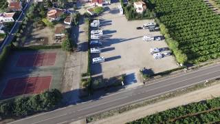 Spain  parking space for mobile homes quotSpätzle Fritzquot near Vinaros  birdview [upl. by Murtagh]