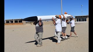 12 inch diameter KNSB propellant sugar rocket at FAR for Sugar Shot to Space [upl. by Ehtyde]