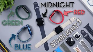 Apple Watch Series 7 All Colors InDepth Comparison Which is Best [upl. by Sillert]