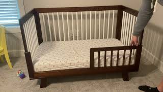 Babyletto Hudson 3 in 1 Convertible Crib with Toddler Bed Conversion Kit Review [upl. by Lanod359]