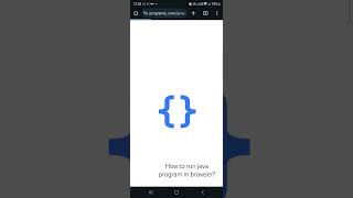 How to run Java Program online in browser java programming [upl. by Eizus184]