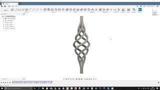 Fusion 360  Torsade de Fers Forgés  Abstrakt3D [upl. by Dorinda]