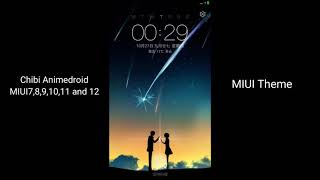 MIUI 8 9 10 11 12 Chibi Animedroid MIUI Theme [upl. by Dlarej720]