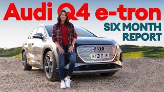 Audi Q4 etron Everything we’ve learned after SIX months behind the wheel  Electrifying [upl. by Nnylamme]