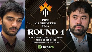 FIDE Candidates 2024 Rd 4  Gukesh Fabiano amp Ian Lead The Field Hikaru v Pragg Brings On The Heat [upl. by Norvan848]