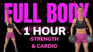 1 Hour HIGH INTENSITY FULL BODY Workout for ULTIMATE MUSCLE Engagement amp FAT LOSS  At Home [upl. by Annice]