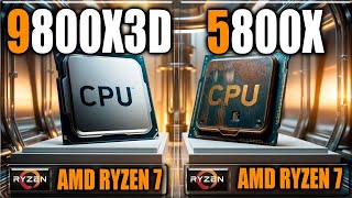 9800X3D vs 5800X Benchmarks  Gaming Benchmarks  Applications Tests [upl. by Melton]