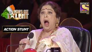 Judges को यह Act क्यों लगा Disgusting  Indias Got Talent Season 4  Action Stunt [upl. by Dlanar]