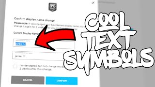 How To Get Text Symbols In Your Fortnite Name [upl. by Jorgensen372]