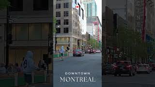 Downtown Montreal Canada Summer 2023 Street Walking video [upl. by Leirad577]