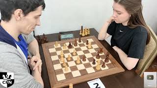 CM A Krylov 2225 vs WFM Fatality 1923 Chess Fight Night CFN Blitz [upl. by Raines]