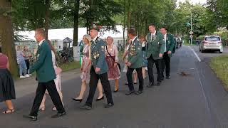 Schützenfest NeuenkirchenVörden Montag 15072024  Marsch zur Proklamation [upl. by Terry]