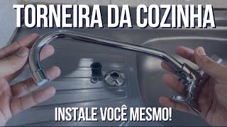 Como instalar uma torneira de parede na cozinha [upl. by Saitam]