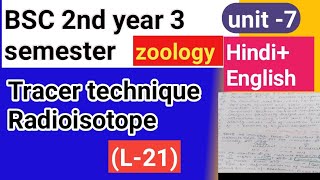 BSC 2nd year 3rd semester zoology topic Tracer technique Radioisotope [upl. by Aara294]