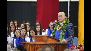 KS Hawaiʻi Commencement 2018  Kumu Lehua Veincent [upl. by Baxy]