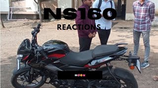 ns160 reactions  ns 160 top speed  kb vlog [upl. by Nodab]