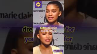 Best advice from Zendaya zendaya shortsfeed zendayafanpage zendayafans zendayafan zendayaedit [upl. by Noslen810]