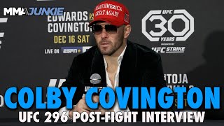 Colby Covington Thinks He Beat Leon Edwards at UFC 296 Calls out Wonderboy Thompson [upl. by Haney242]