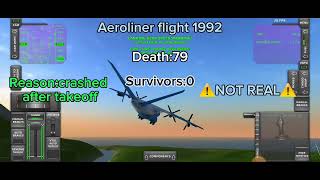 Aeroliner flight 1992 ⚠️NOT REAL ⚠️ [upl. by Rebeh339]