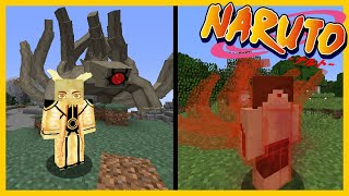 HOW TO BECOME A JINCHURIKI SEALING TAILED BEASTS FIGHT ITACHI amp MORE Minecraft Naruto Mod Review [upl. by Ahsinot442]