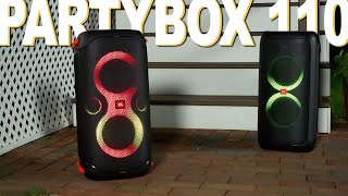 JBL Partybox 110 Review  A Refined Partybox 100 [upl. by Atinas]