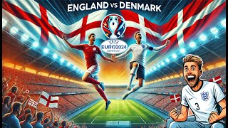 EURO 2024 ENGLAND VS DENMARK  WATCH ALONG [upl. by Jo-Ann]