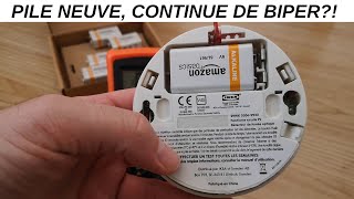 Détecteur de fumée continue de biper toutes les 30 secondes alors que jai déjà changé la pile [upl. by Enivid127]