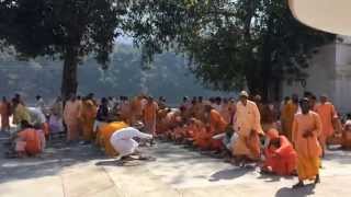 Sadhu Bhandara at Swami Dayananda Ashram in Rishikesh India [upl. by Malory]