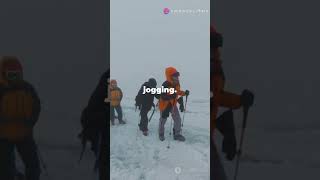 Sherpas Carrying 100kg on Everest 😱 Subscribe For More facts adventure [upl. by Nosned17]