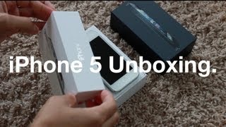 iPhone 5 Unboxing Black amp White 32GB [upl. by Noteek401]