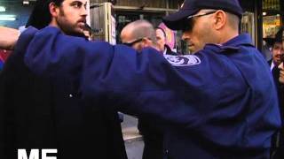 SundayPriests protesters in the Haredi Jewish Quarter in Jerusalem [upl. by Ogata]