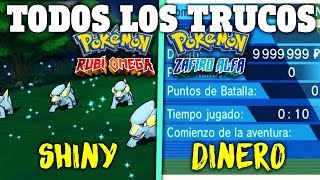 TODOS LOS TRUCOS CHEATS DE POKÉMON RUBI OMEGA ZAFIRO ALFA EN ESTE NUEVO EMULADOR DE 3DS [upl. by Armstrong404]